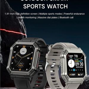 Outdoor Smart Sports Watch - Black